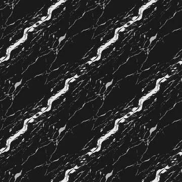 A seamless pattern illustration with an elegant white line marble theme. イラスト素材