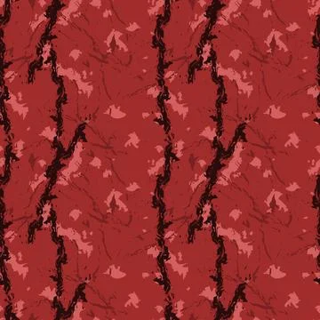 A seamless pattern illustration with a marble art theme. Dark and red color Illustrazione stock