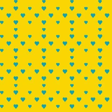 Seamless pattern with illustration of shapes heart repeat Illustrazione stock