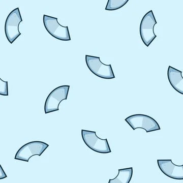 Seamless pattern Illustration showing a conceptual bent touchscreen device, r イラスト素材
