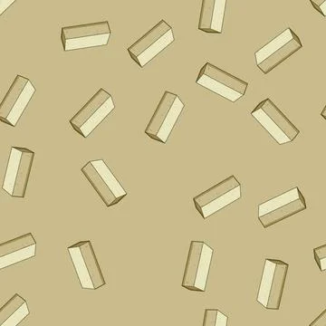 Seamless pattern Illustration of a single rectangular building brick depictin 스톡 일러스트