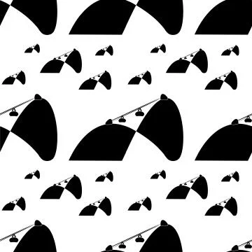 Seamless pattern illustration of Sugarloaf mountain in Rio de Janeiro Stock Illustration