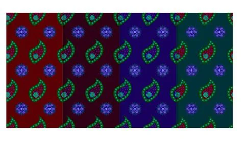 Seamless pattern with illustrations of  leaves , wallpaper textile fabric des Stock Illustration