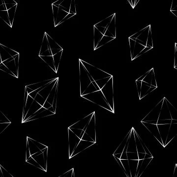 Seamless pattern with the image of the correct geometric shapes with an optic 스톡 일러스트