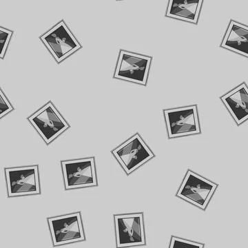 Seamless pattern image photo frame cartoon vector 스톡 일러스트