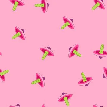 Seamless pattern imagination educational toy cartoon vector Illustrazione stock