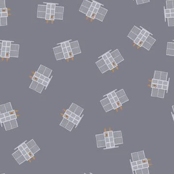 Seamless pattern impedance electrical transformer cartoon vector Stockillustratie