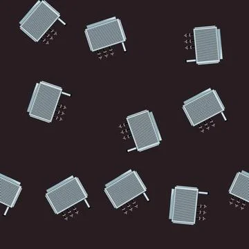 Seamless pattern impedance electrical transformer cartoon vector 스톡 일러스트