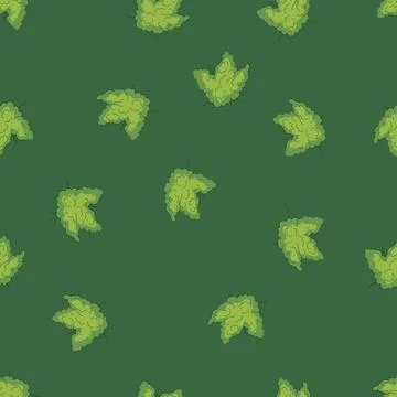 Seamless pattern indica weed bud cartoon vector Stock Illustration
