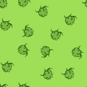 Seamless pattern indica weed bud cartoon vector Stock Illustration