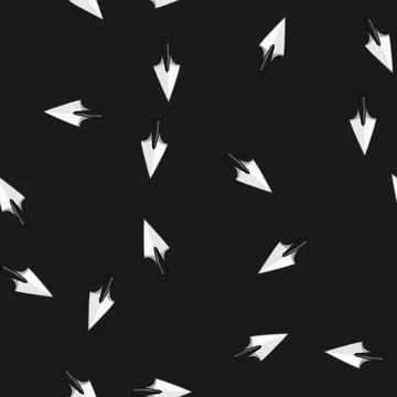 Seamless pattern indigenous arrowhead cartoon vector Stock Illustration
