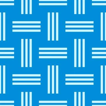 Seamless pattern indigo blue grid lines squares Stock Photos