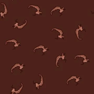 Seamless pattern indulgence chocolate splash cartoon vector 스톡 일러스트