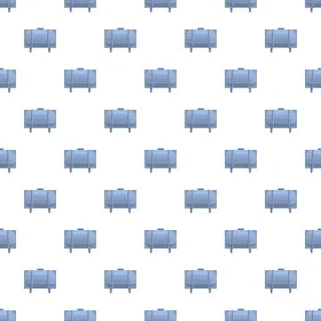 Seamless pattern of industrial liquid storage tanks Stock Illustration