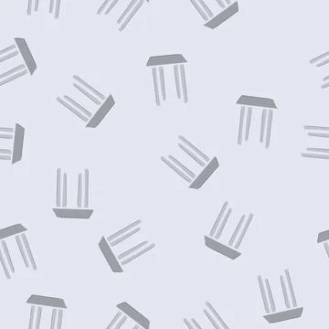 Seamless pattern industrial metal table cartoon vector Stock Illustration