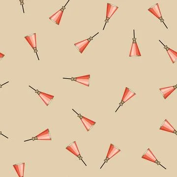 Seamless pattern industrial pendant lights cartoon vector Stock Illustration