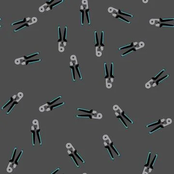 Seamless pattern industry crimper tool cartoon vector 스톡 일러스트