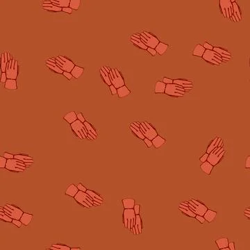 Seamless pattern industry gloves welding cartoon vector Stock Illustration