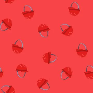Seamless pattern industry helmet builder cartoon vector 스톡 일러스트