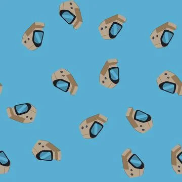 Seamless pattern industry helmet welding cartoon vector Stock Illustration