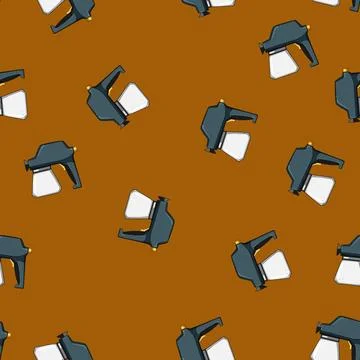 Seamless pattern industry paint sprayer cartoon vector Stock Illustration