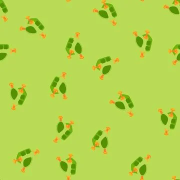Seamless pattern infant bath seat baby cartoon vector Stock Illustration