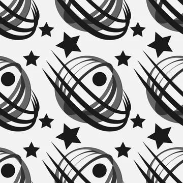 Seamless pattern, infinite texture - Illustration on a square background - st Stock Illustration