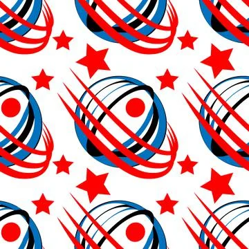 Seamless pattern, infinite texture - Illustration on a square background - st Stock Illustration