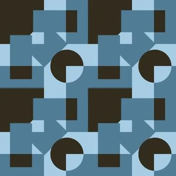 Seamless pattern, infinite texture - Illustration - on a square background -  Stock Illustration