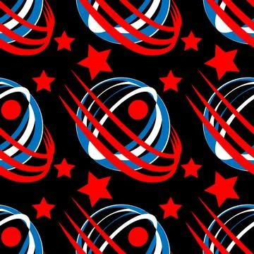 Seamless pattern, infinite texture - Illustration on a square background - st Stock Illustration