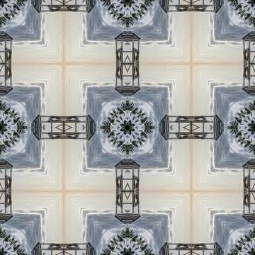 Seamless pattern, infinite texture, tile, square - Illustration - graphics. S Stock Illustration