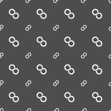Seamless pattern of infinity symbol Stock Illustration