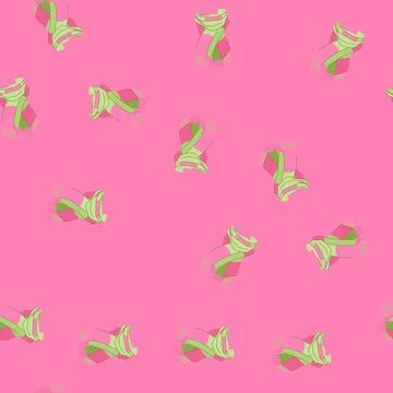 Seamless pattern infinity woman scarf cartoon vector Stock Illustration