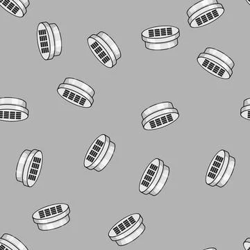 Seamless pattern infrastructure drain cover cartoon vector Stock Illustration