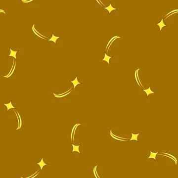 Seamless pattern ing star shoot cartoon vector Illustrazione stock
