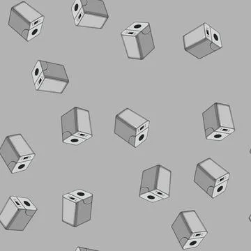 Seamless pattern ingredient bread maker cartoon vector Stock Illustration