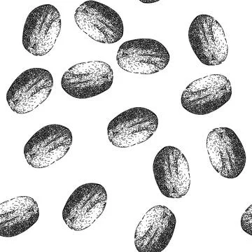 Seamless pattern ingredient nutmeg spice sketch hand drawn Stock Illustration