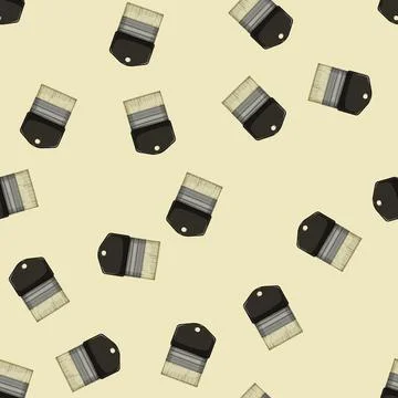 Seamless pattern ink brush paint cartoon vector Illustrazione stock