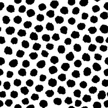 Seamless pattern with ink hand drawn geometric shapes Stock Illustration