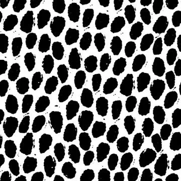 Seamless pattern with ink hand drawn geometric shapes Stock-Illustration