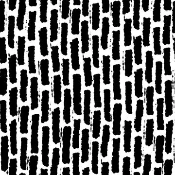 Seamless pattern with ink hand drawn geometric shapes Stock Illustration
