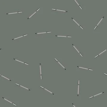 Seamless pattern ink pen cartoon vector sign color Stock Illustration
