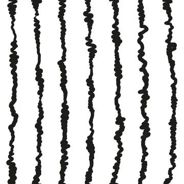 Seamless pattern with inky stripes. Stock Illustration