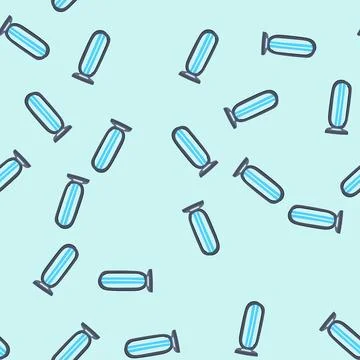 Seamless pattern innovation uv light sanitizer medical cartoon vector Stock Illustration