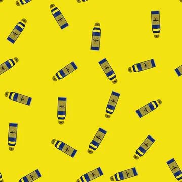Seamless pattern insect bug spray color icon vector Ilustración de archivo