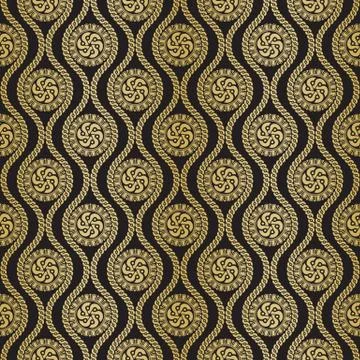Seamless pattern inspired by antique greek ornament Stock Illustration