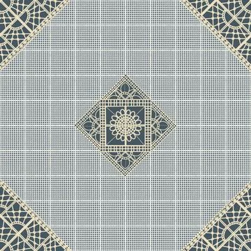 Seamless pattern inspired from traditional Danish Hedebo embroidery vector Stock Illustration