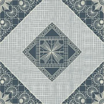 Seamless pattern inspired from traditional Danish Hedebo embroidery vector Stockillustratie