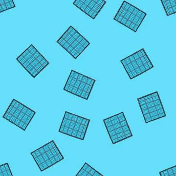 Seamless pattern installation solar panels cartoon vector 스톡 일러스트
