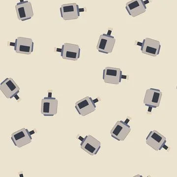 Seamless pattern installation water circulation pump cartoon vector 스톡 일러스트